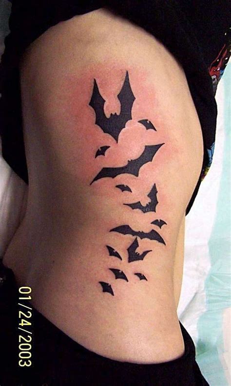 flying bat tattoo|More.